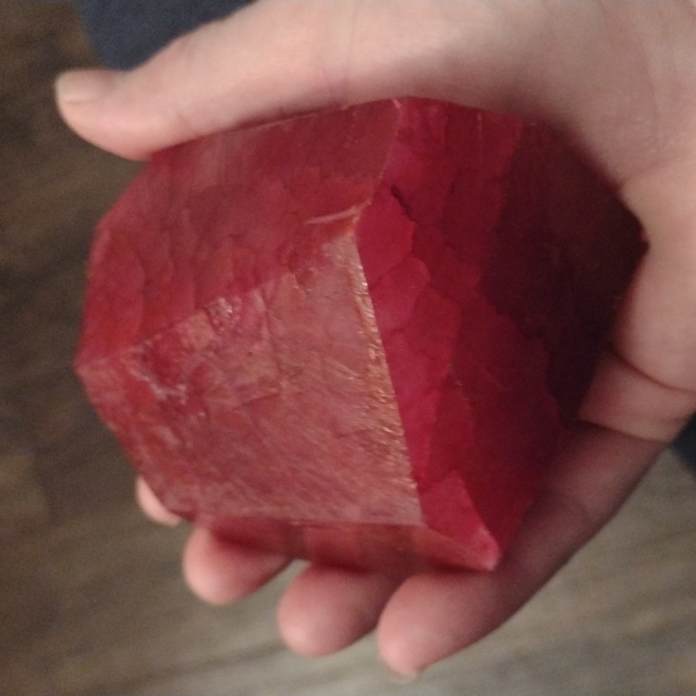 3767.7 Ct Uncut natural Earth mined massive Red Ruby